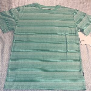 Univibe Boys size large Green Striped Shirt